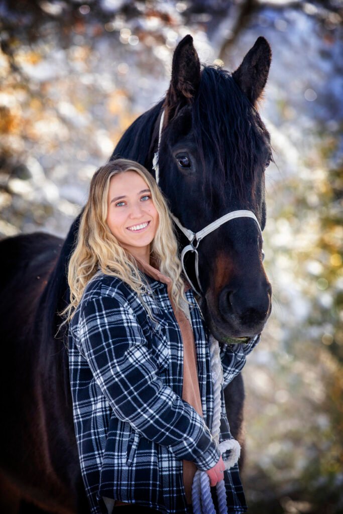 Bridle Up Hope Service Lead Genna Howard with Captain Jack